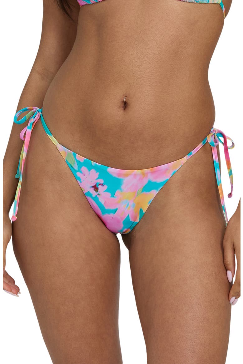 Pipe Dreams Tie Side Maya Bikini Bottoms, Main, color, BRIGHT MARINE