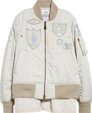 sacai x SPIEWAK Gonz ブルゾンジャケットアウター　MA-1 Sacai Spiewak Gonz Bomber Jacket | Nordstrom