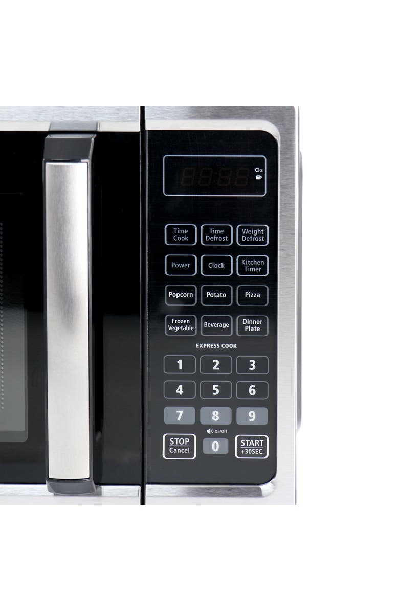 Black And Decker 700W Digital Microwave Oven With Turntable in Stainless Steel, Alternate, color, Silver