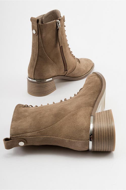 Forever & Always Shoes Gigi Leather Boot In Brown