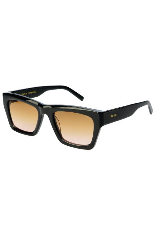 Freyrs Eyewear Nico Square Sunglasses In Black