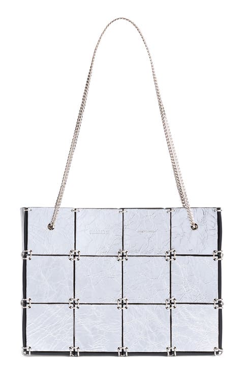 Mini Emma Metallic Leather Evening Bag