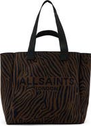 AllSaints Izzy Zebra Stripe Tote