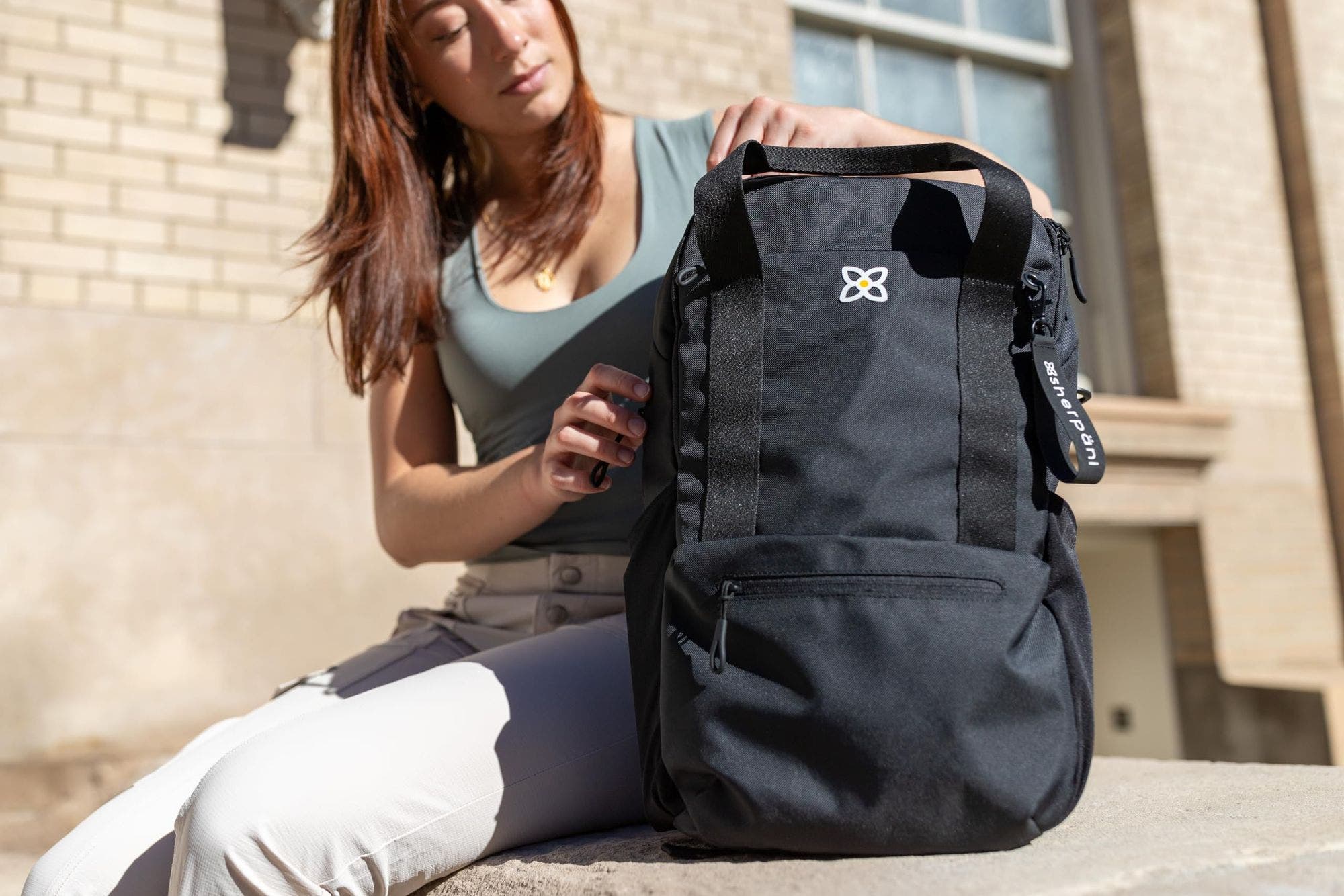 Camden Convertible 3 in 1 Tote Bag, 18L Travel Backpack RFID Protection, Fits 15" Laptop, Con Leche, Alternate, color, Sterling