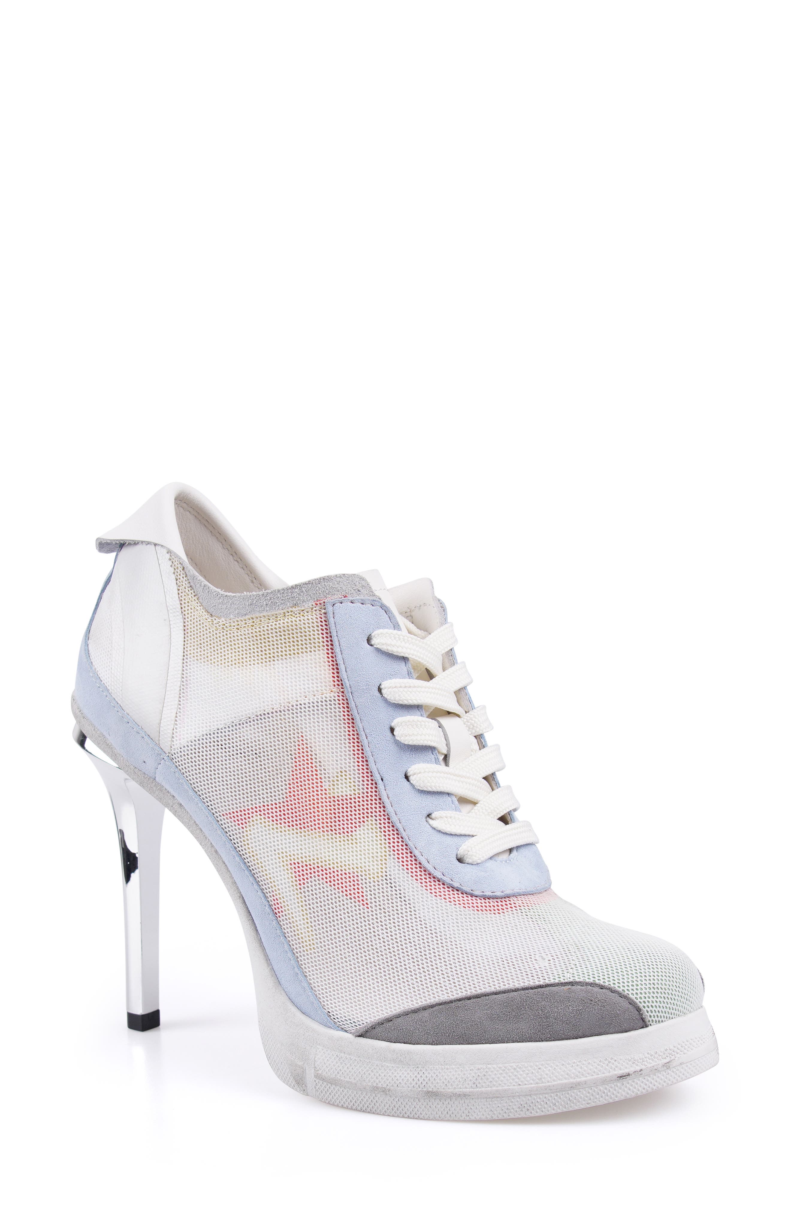 ZIGI Sneaker Platform Pump, Main, color, White Multi