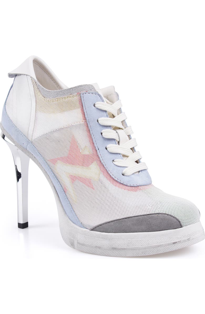 ZIGI Sneaker Platform Pump, Main, color, White Multi