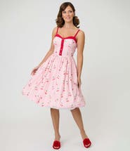 Unique Vintage 1950s Sleeveless Swing Dress