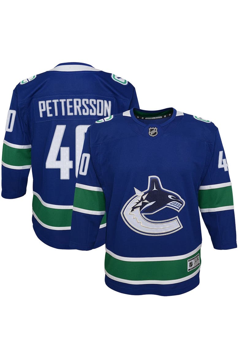 Youth Elias Pettersson Blue Vancouver Canucks 2019/20 Home Premier Player Jersey, Main, color, Royal