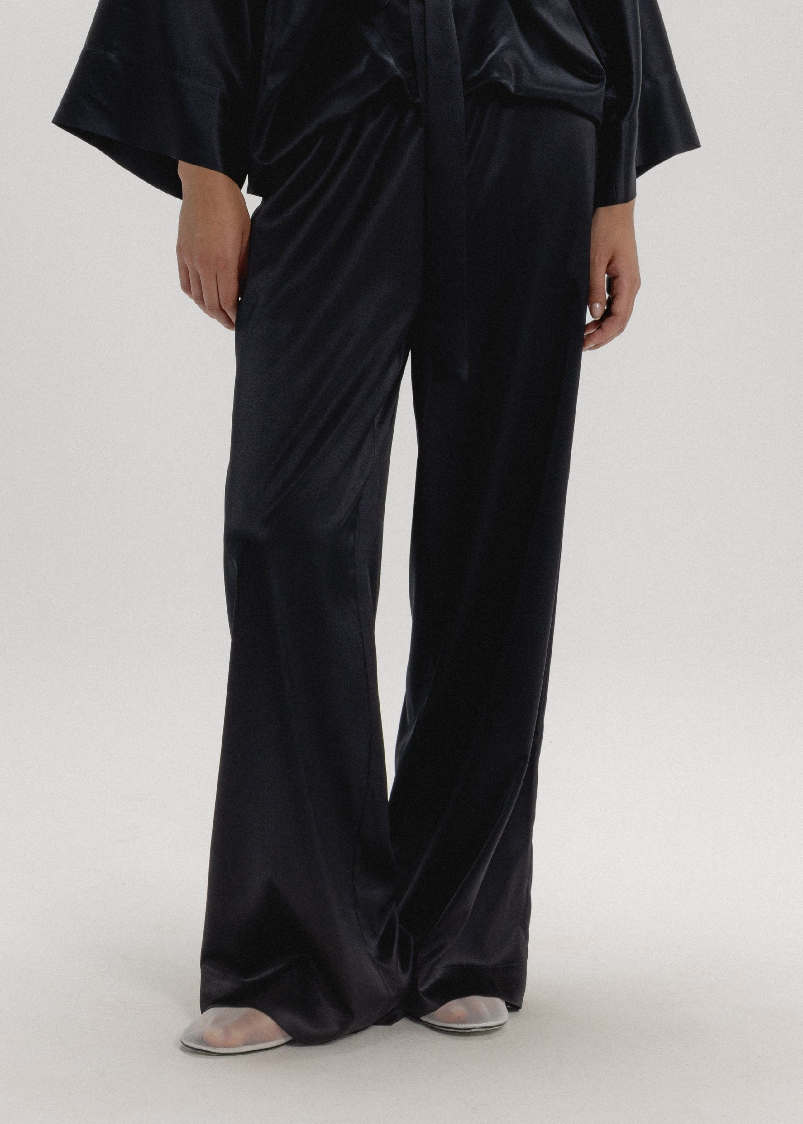 Silk Wide Leg Pants