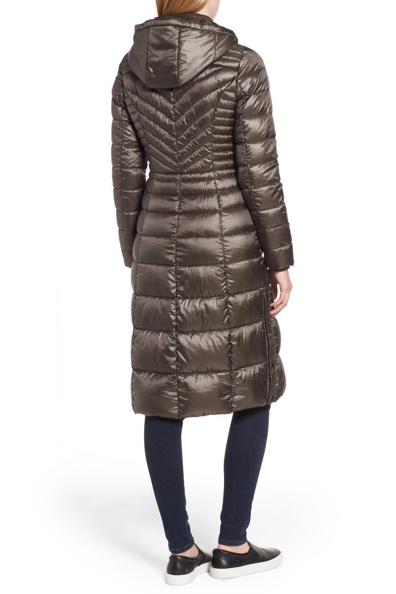 Lust Long Puffer Coat, Alternate, color, SOIL