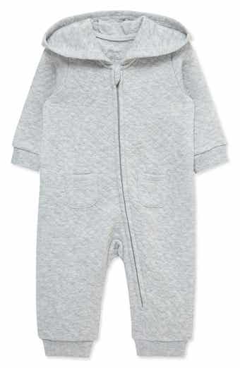 Little Me Quilted Hooded Romper