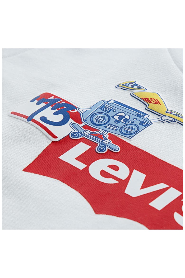 '73 Graphic T-Shirt & Shorts Set, Alternate, color, BRIGHT WHITE