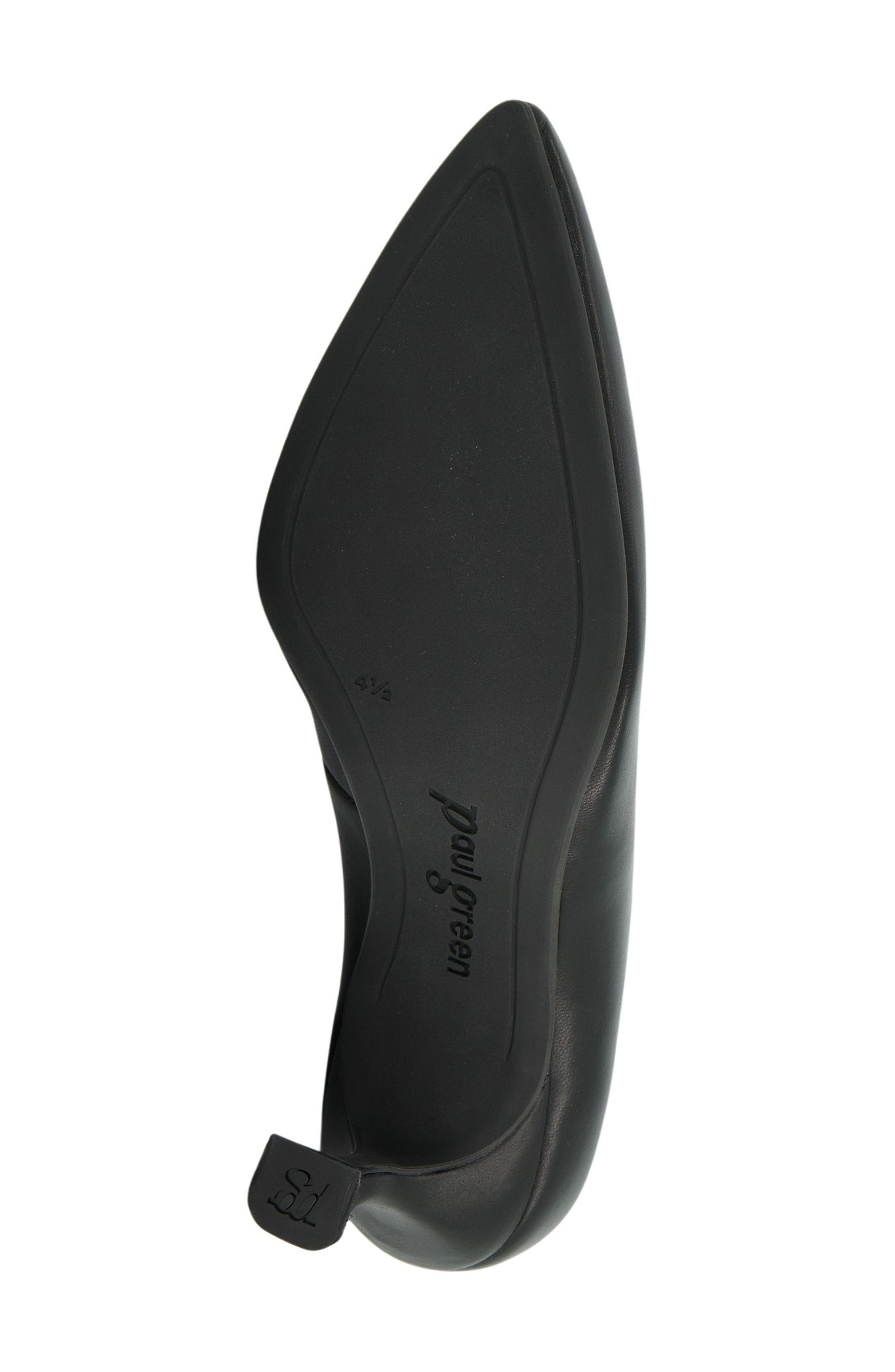 Paul Green Diana Pointed Toe Pump, Alternate, color, Black Softnappa