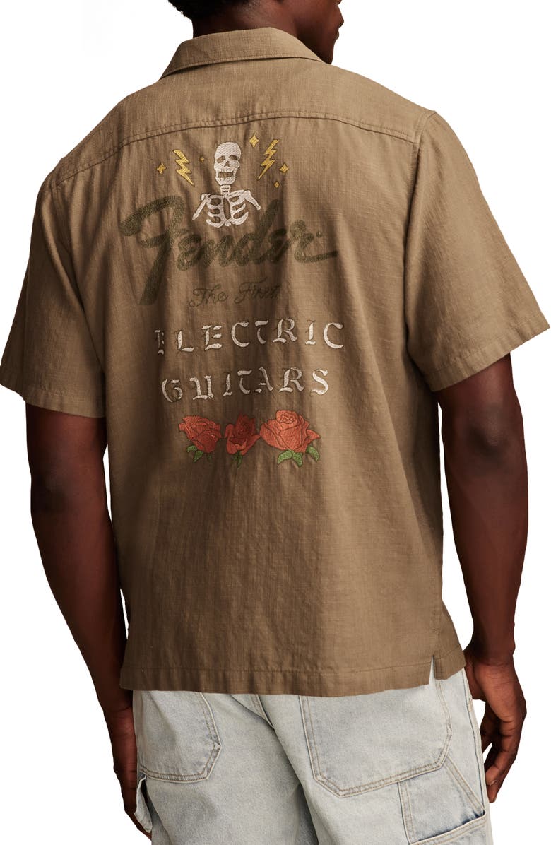 Lucky Brand Fender Club Short Sleeve Button-Up Shirt, Alternate, color, 