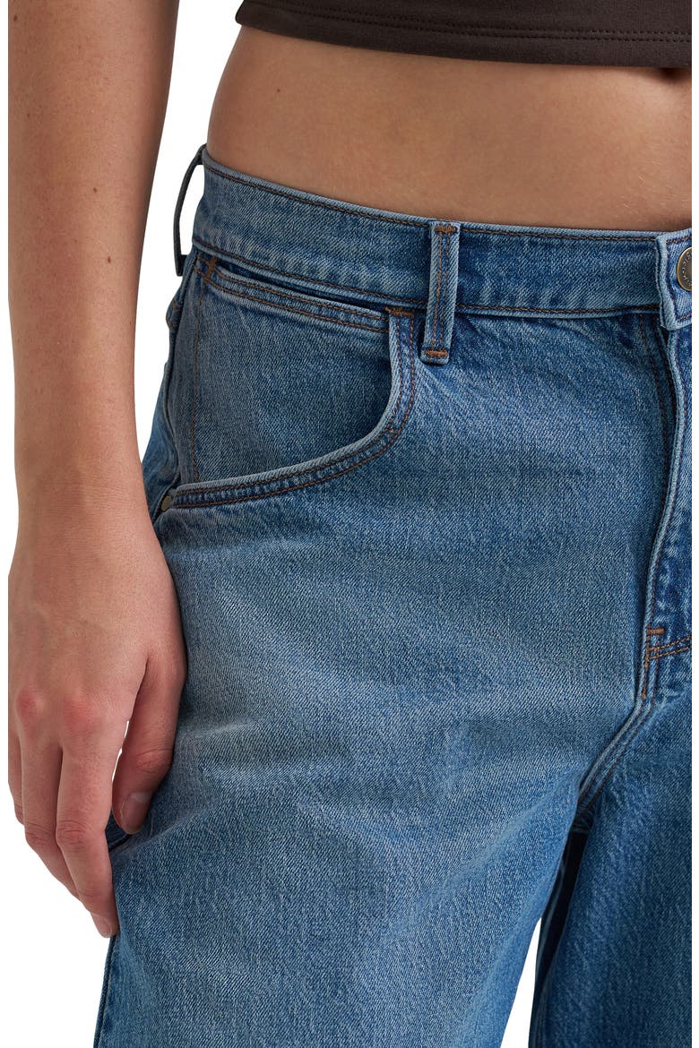 Western High Waist Wide Leg Jeans, Alternate, color, STORMY DUST