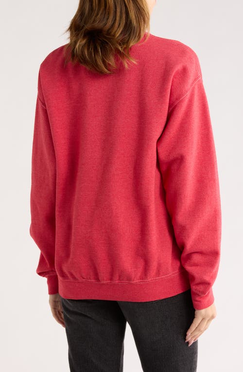 Project Social T Football Graphic Sweatshirt In Red