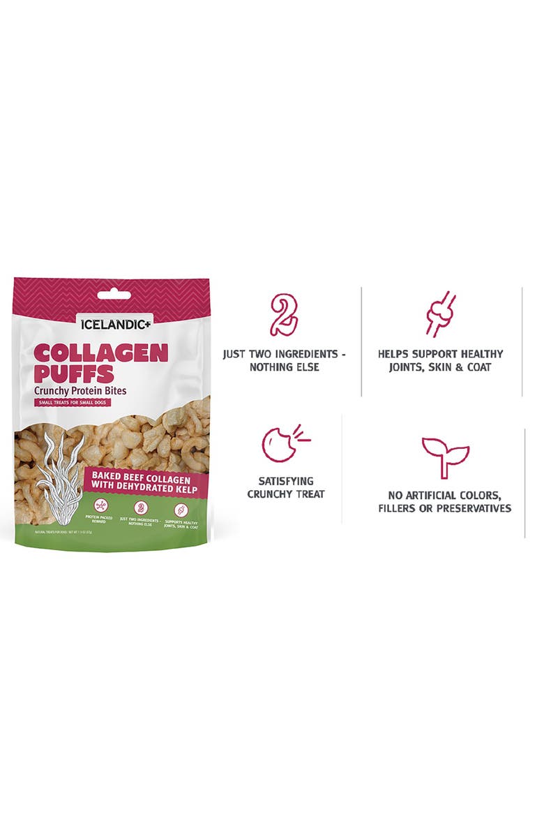ICELANDIC+ Baked Beef Collagen With Dehydrated Kelp 1.3oz Small Dog Treats, Alternate, color, Multicolored
