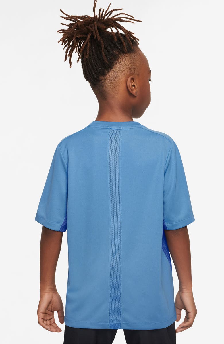 Nike Kids' Dri-FIT Multi Graphic T-Shirt, Alternate, color, Blue Beyond/ Game Royal