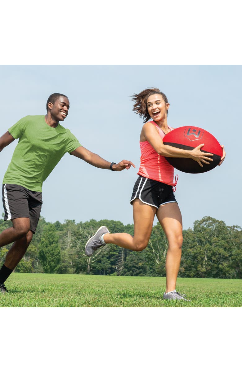 Wicked Big Sports Oversized 16" Football Inflatable Ball, Pump Included, Alternate, color, Red