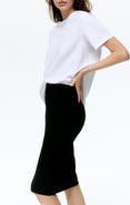 H&M Ribbed Viscose Skirt