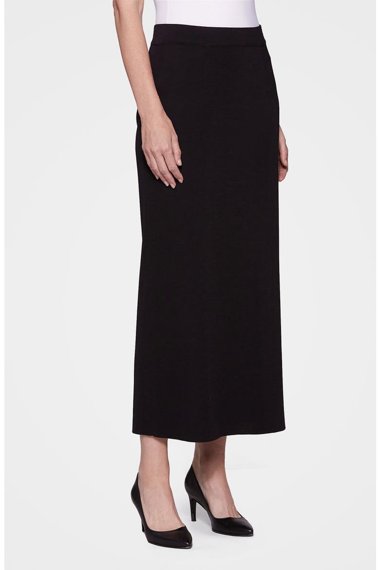 Knit Maxi Skirt, Alternate, color, BLACK
