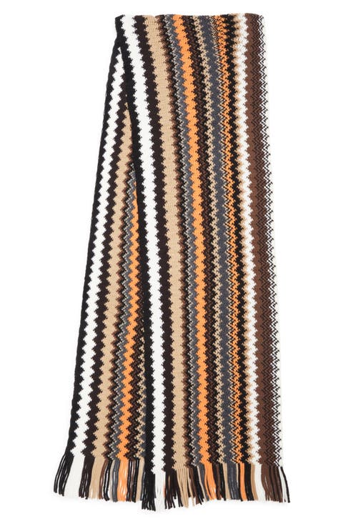 Zigzag Wool Scarf