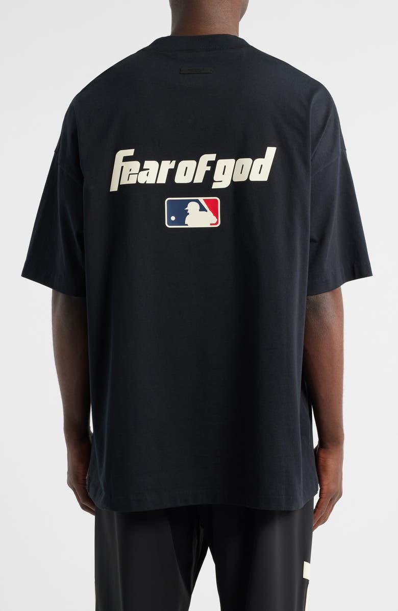 Fear of God Essentials x MLB '90S Fit Cotton Graphic T-Shirt, Alternate, color, Black