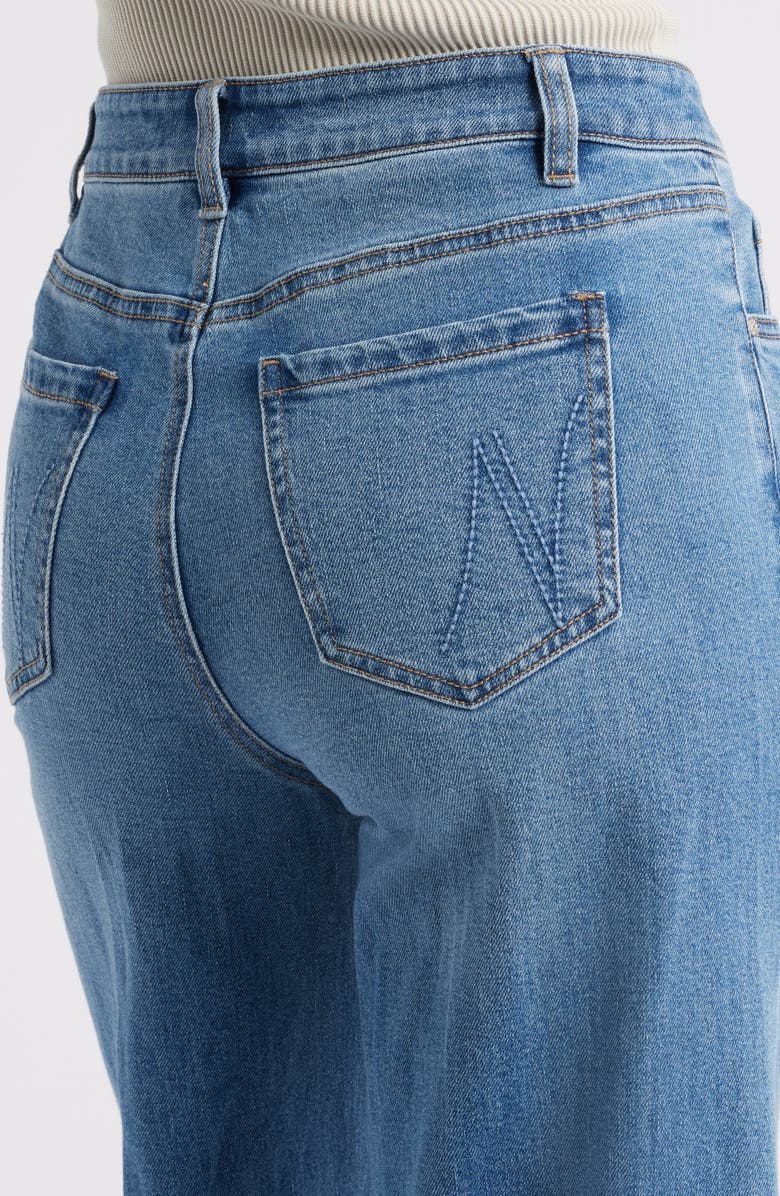 NIC+ZOE Weekend Wide Leg Jeans, Alternate, color, Skyline