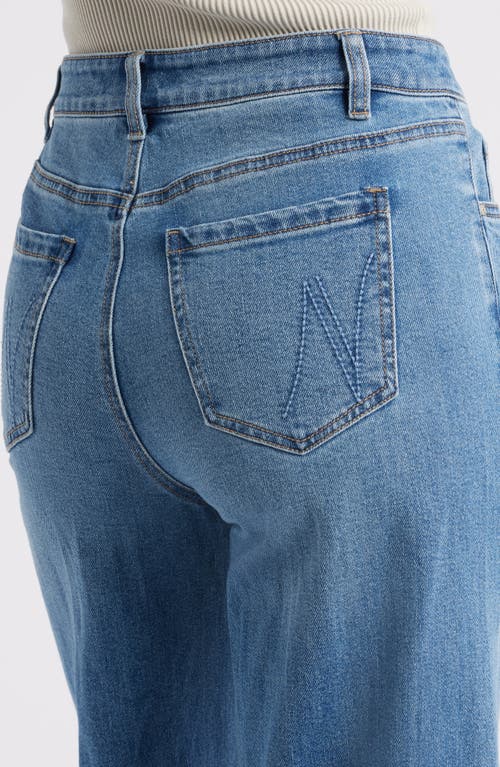 Nic + Zoe Nic+zoe Weekend High Rise Wide Leg Jeans In Skyline In Blue