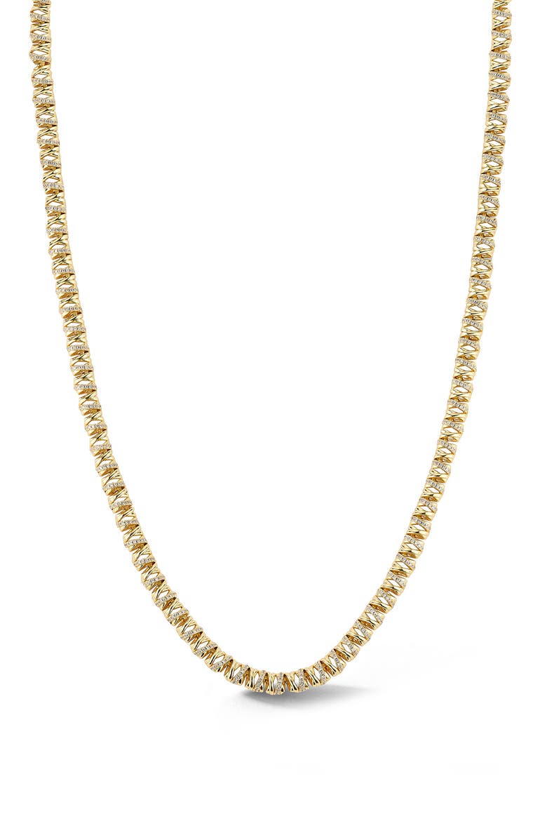Cubic Zirconia Tennis Necklace, Alternate, color, GOLD