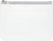 Comme des Garçons Snakeskin Embossed Transparent Zip Pouch