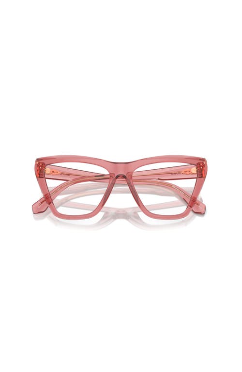 Michael Kors 54mm Cat Eye Optical Glasses In Red