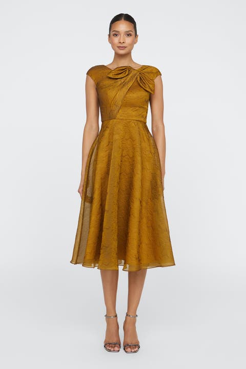 Helen Tie Neck Cocktail Dress