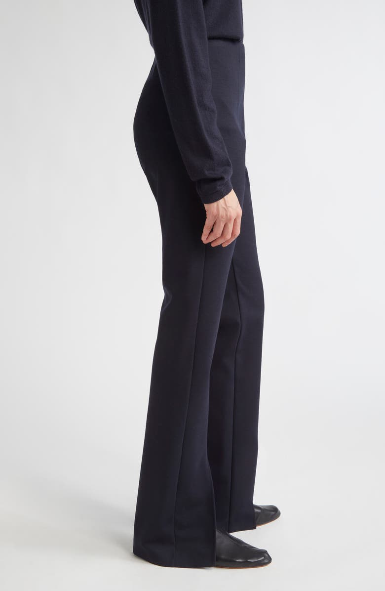 Max Mara Nebbia Stretch Virgin Wool & Cotton Jersey Pants, Alternate, color, Ultramarine