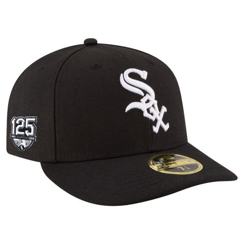 Men's New Era  Black Chicago White Sox 125th Anniversary Low Profile 59FIFTY Fitted Hat