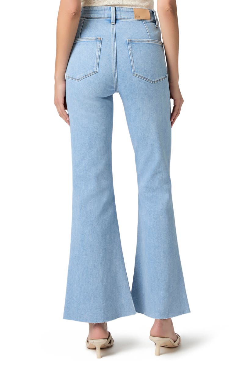 PAIGE Marlow Raw Hem High Waist Skimmer Flare Jeans, Alternate, color, Jaunt