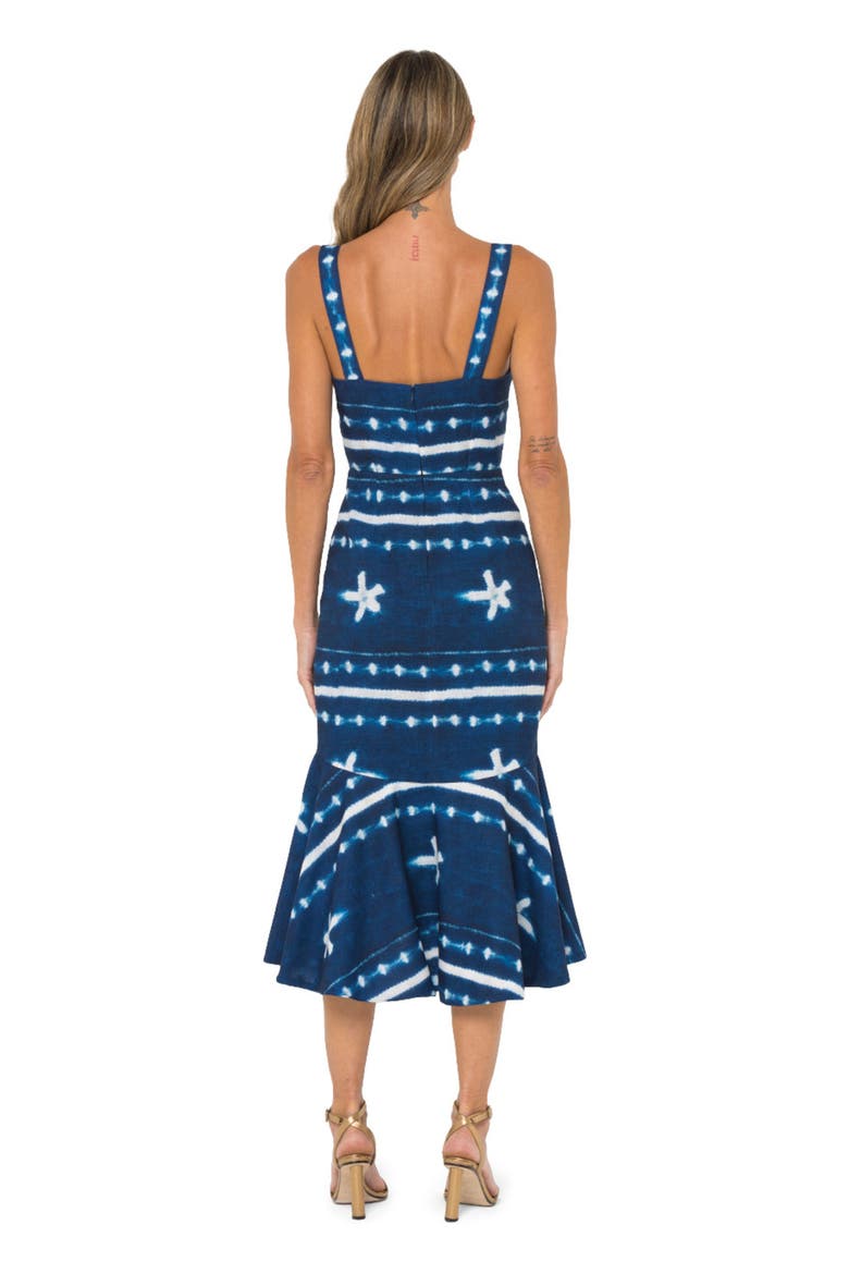 Natasha Dress, Alternate, color, Indigo Shibori