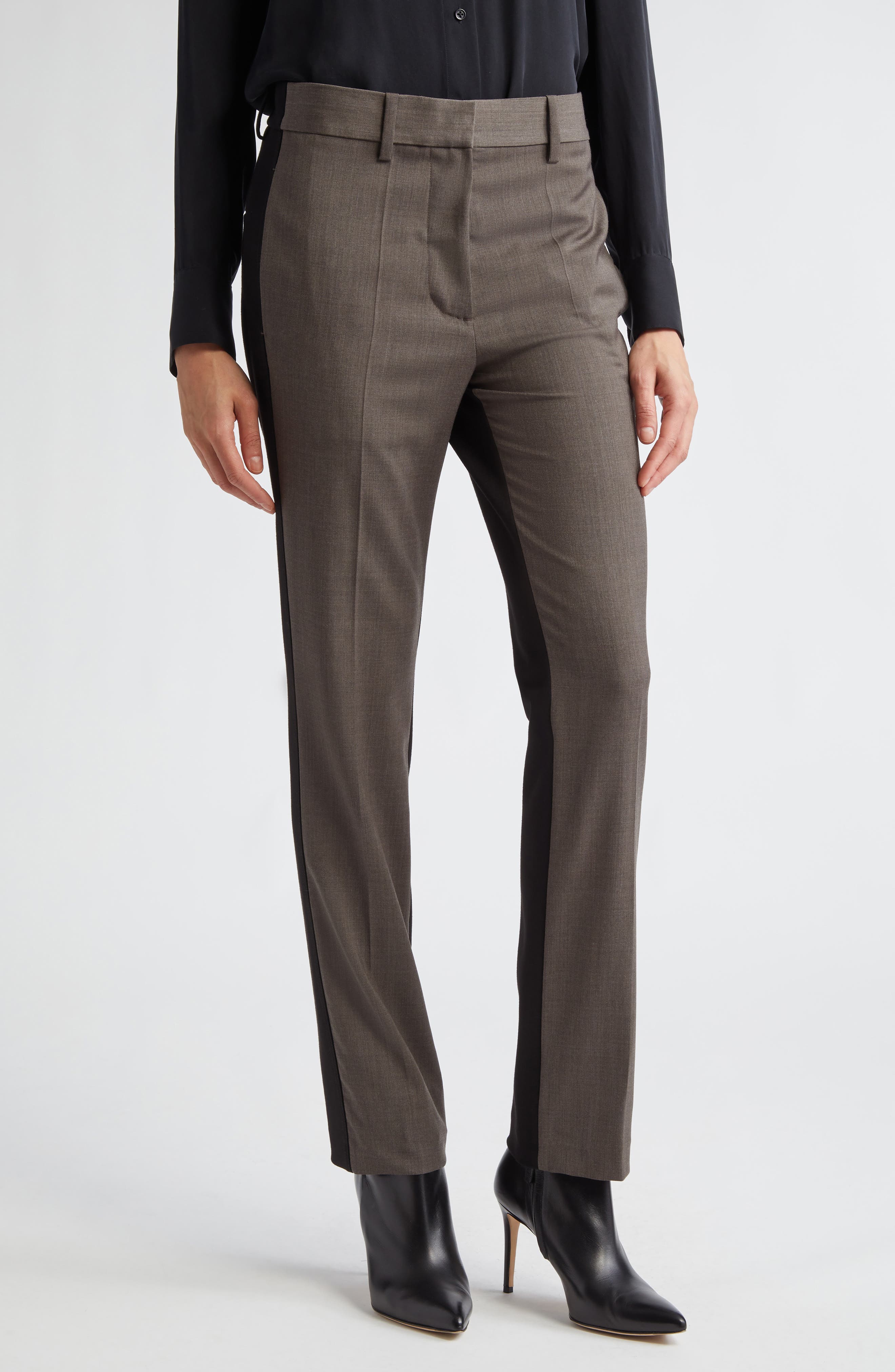 Helmut Lang Colorblock Slim Fit Suit Pants