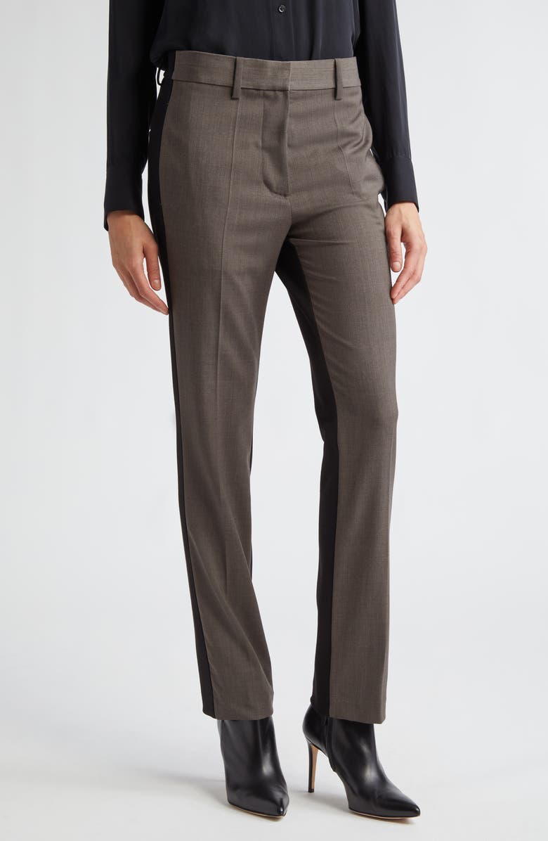 Helmut Lang Colorblock Slim Fit Suit Pants, Main, color,