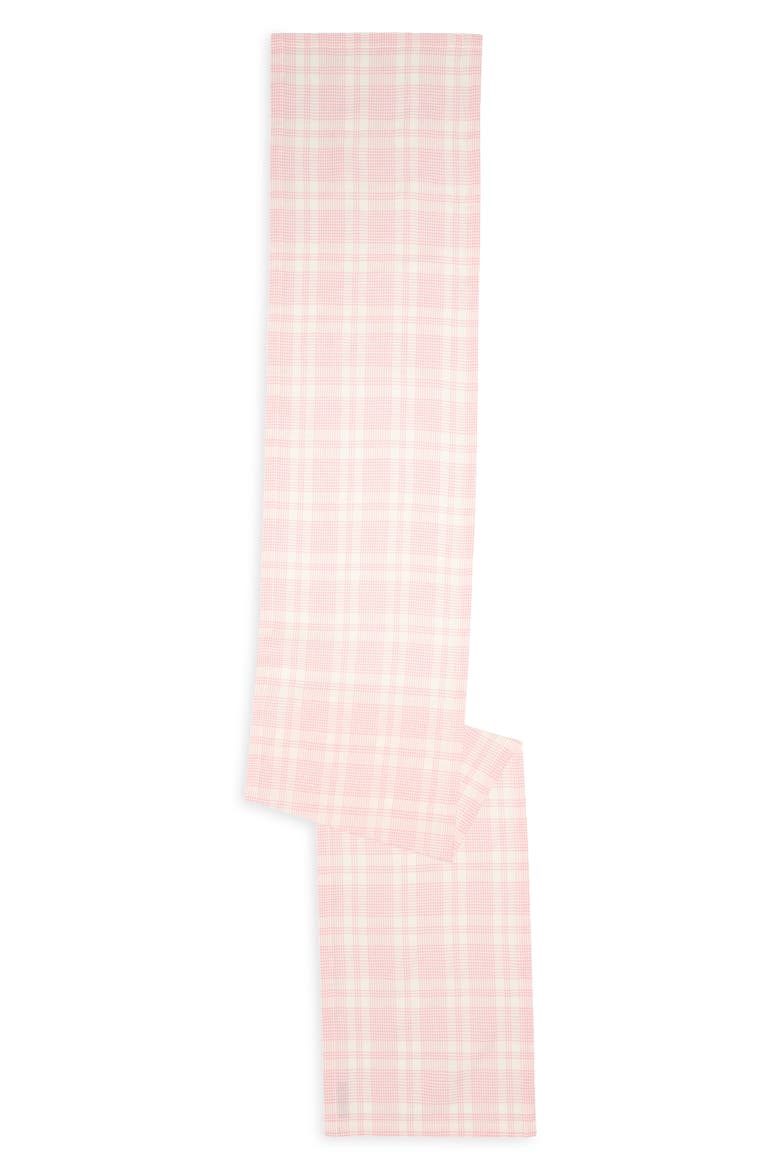 Marianne Plaid Table Runner, Main, color, PEONY