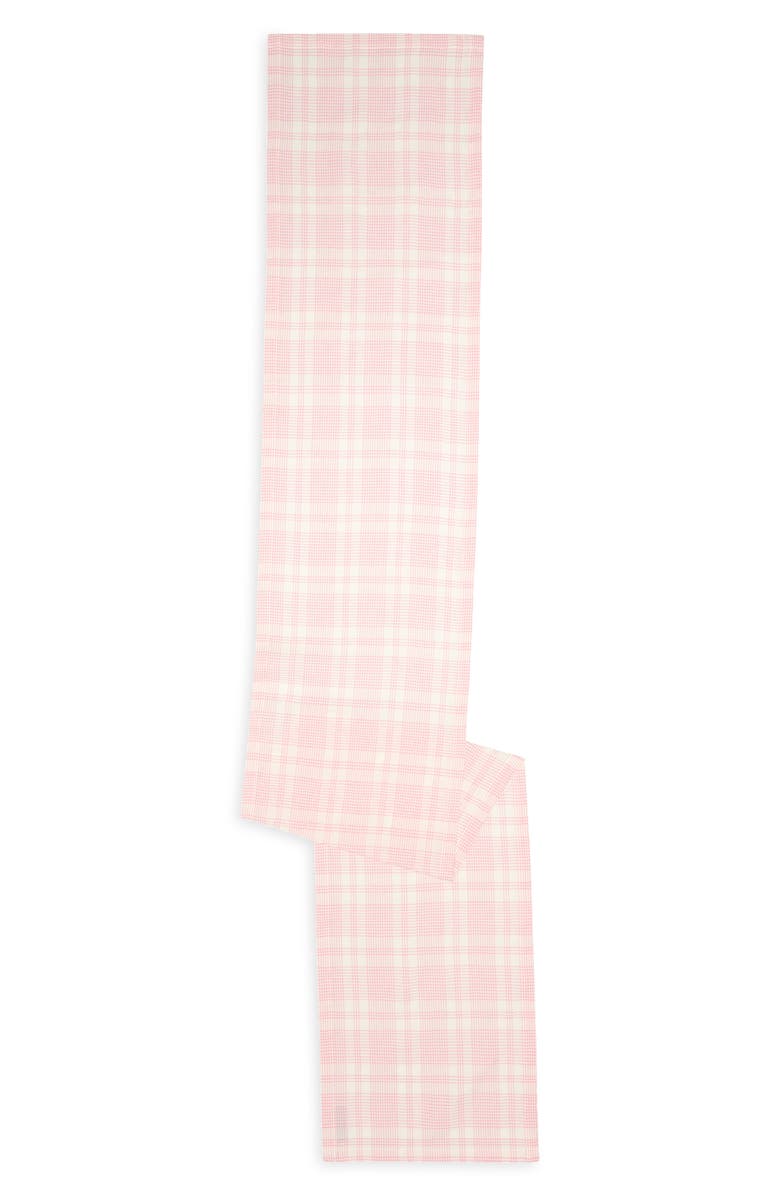 Heather Taylor Home Marianne Plaid Table Runner, Main, color, Peony