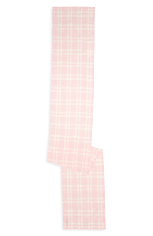 Heather Taylor Home Marianne Plaid Table Runner In Peony
