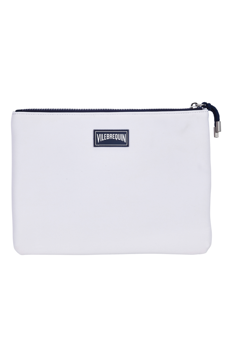 Vilebrequin Neoprene Pouch Solid, Alternate, color, Blanc