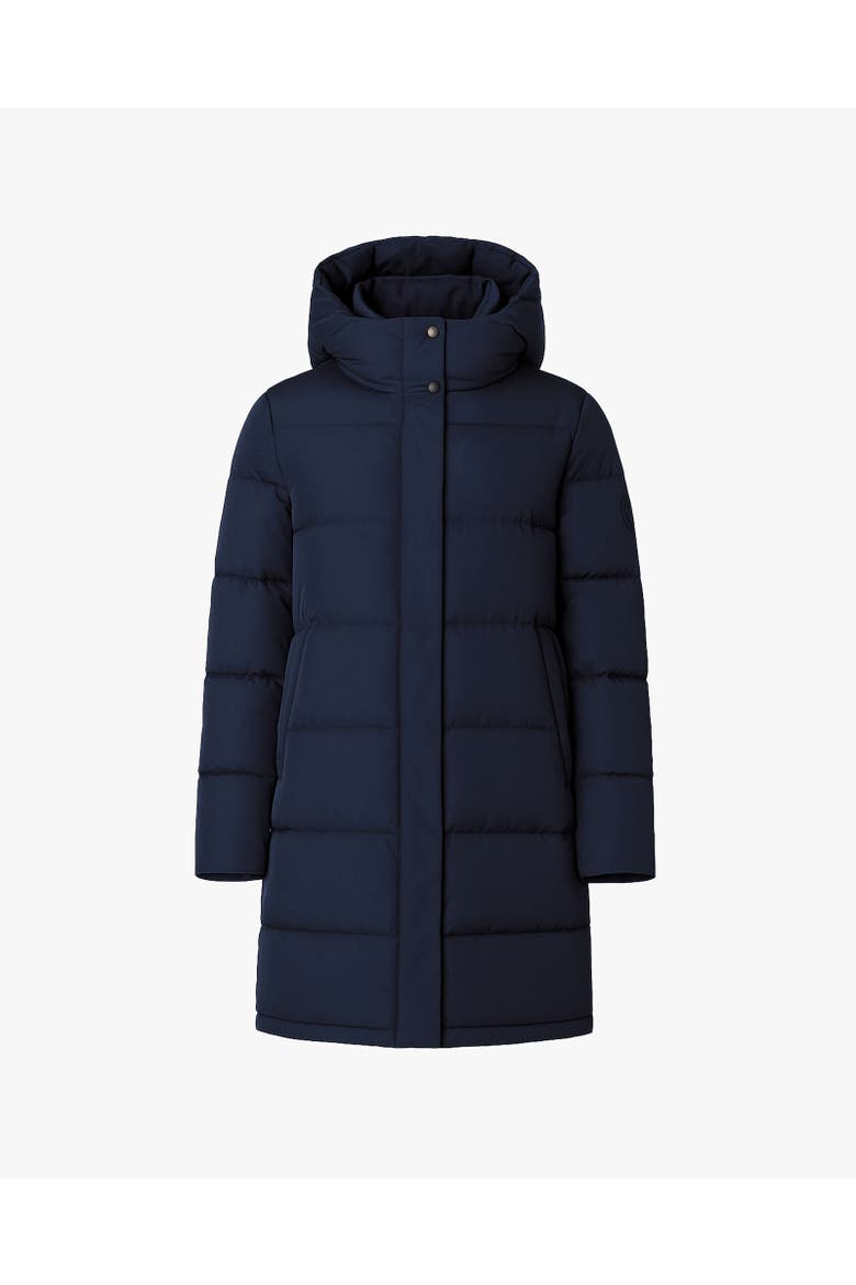 PIPER | Hooded Down Winter Jacket, Main, color, True Navy