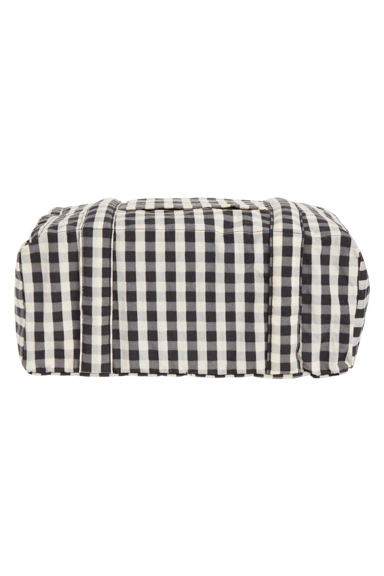Small Cloud Carry-On Bag, Alternate, color, BLACK AND CREAM GINGHAM