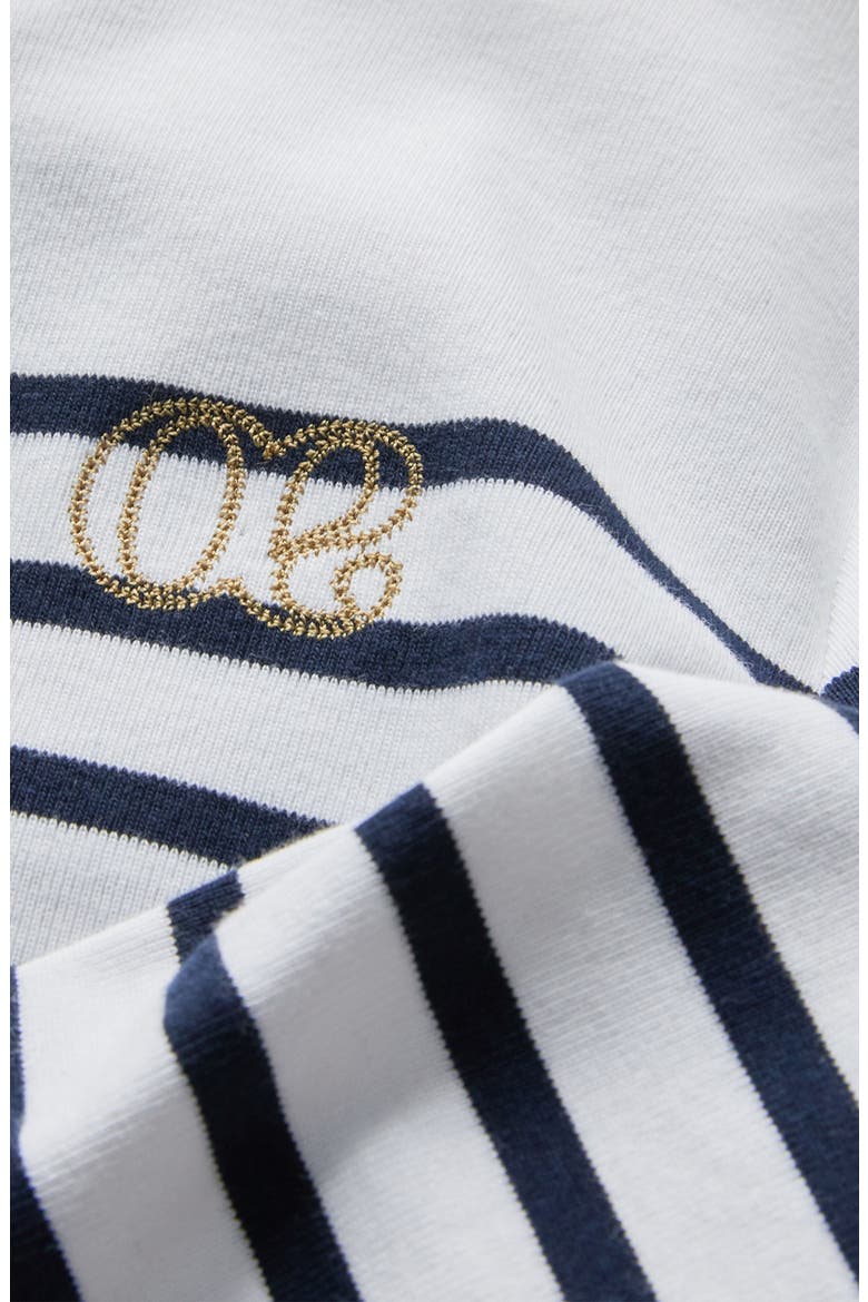 Benodet Maternity and nursing sailor shirt, Alternate, color, WHITE/ MARINE