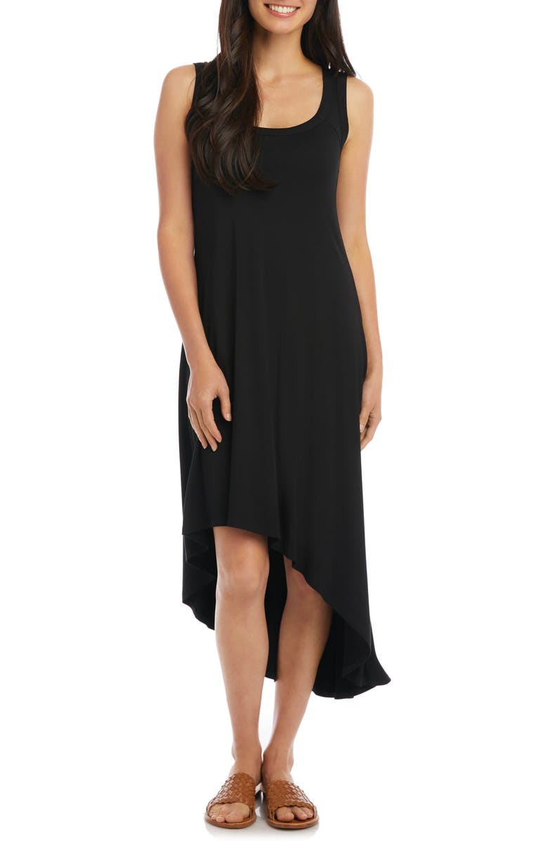 Karen Kane Sleeveless Asymmetrical Hem Dress, Main, color, 