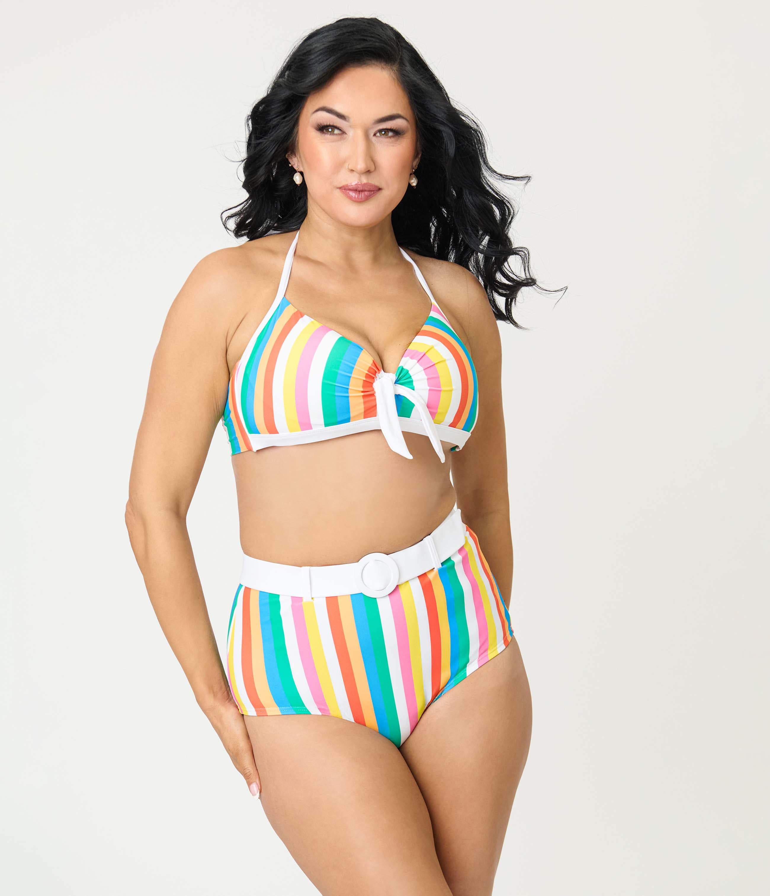 selected Blue Rainbow Stripe