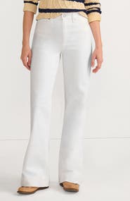 Lands' End High Rise Wide Leg Denim Jeans