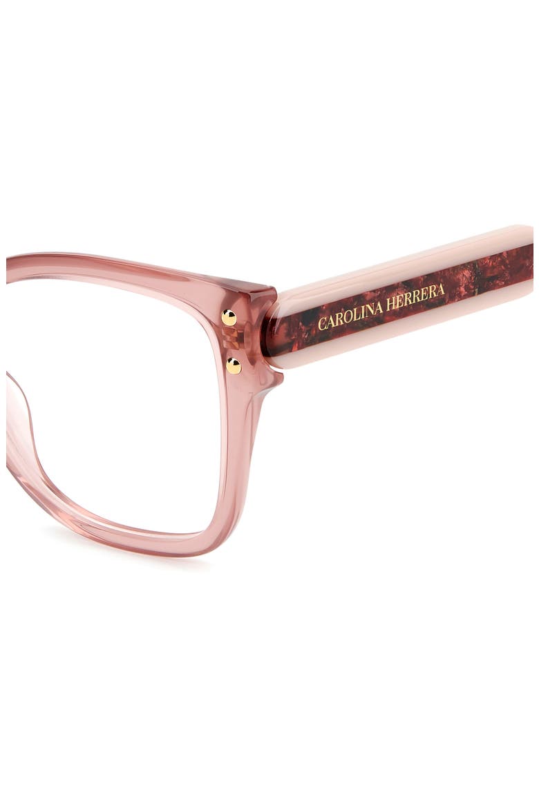 53mm Square Reading Glasses, Alternate, color, PINK